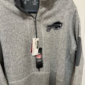 Antigua Gray Zip-Up Men's Sweater